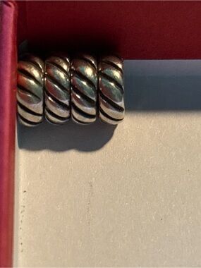 Pandora Silver Twisted Spacer Beads (Set of 4)